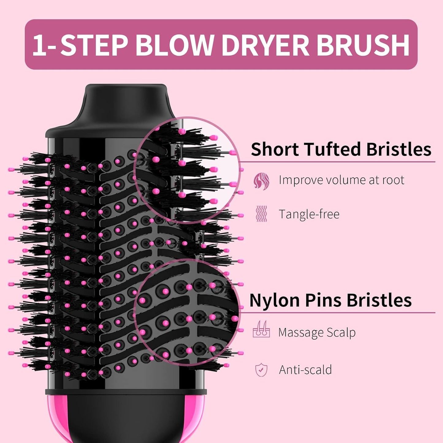 Advanced Hot Air Brush Dryer & Styler