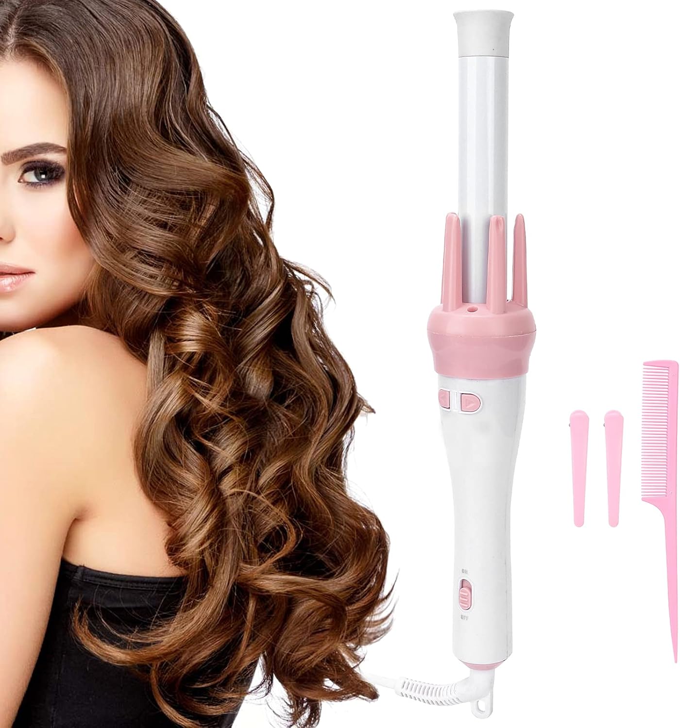 Automatic 360° Rotating Ceramic Hair Curler Wand