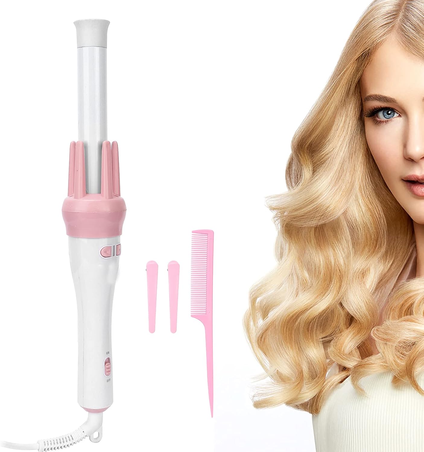 Automatic 360° Rotating Ceramic Hair Curler Wand