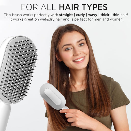 Self-Cleaning Hair Brush